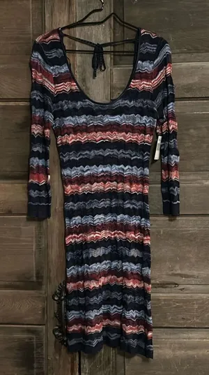 Guess Knit dress / Lace Knit‎ crochet midi dress Size Large NWT thumbnail 1