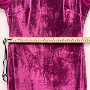 Velvet Maxi Holiday Dress‎ Red Large thumbnail 11