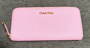 calvin klein Long Wallet Light Purple With Gold Logo thumbnail 1