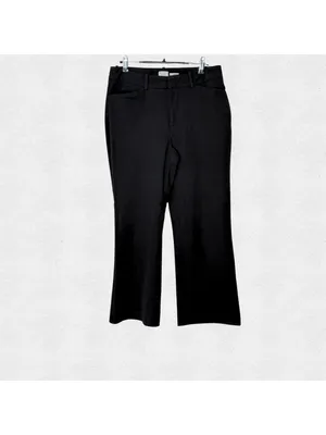 A New Day Black Dressy Flared Office Slacks Size 8 Business Casual Stretch Work Pants thumbnail 3