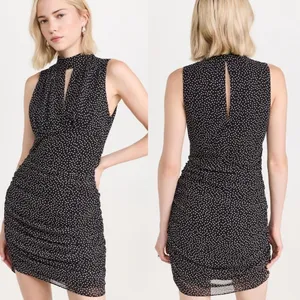 NWOT Amanda Uprichard Kimora Polka dots Dress Sz small thumbnail 2
