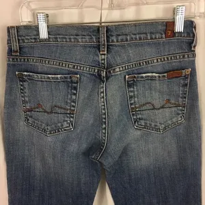 7 for All Mankind Boy Cut Button Fly Jeans 26 thumbnail 10