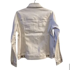 Lands' End Women's White Denim Jacket XL Long Sleeve‎ Casual thumbnail 12