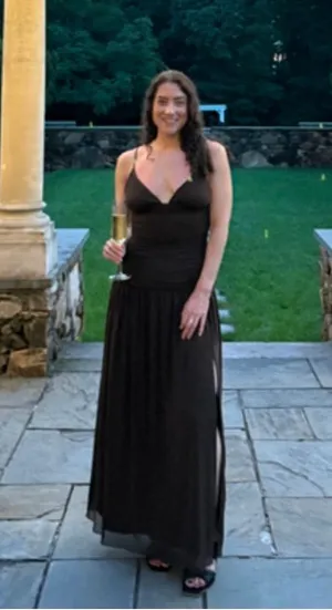 Rare London Mesh Drop Waist Maxi Dress thumbnail 1