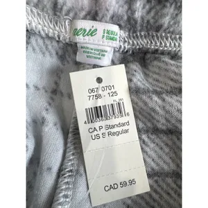Aerie Plaid Pajama Jogger Pants Gray White Drawstring Lounge Sleepwear Small NEW thumbnail 4