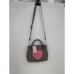 JUICY COUTURE LOVE NEVER DIES MINI TOTE CROSSBODY‎ BAG Brown TAUPE thumbnail 5