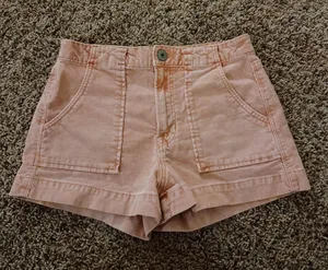 American Eagle Pink Jean Shorts thumbnail 1