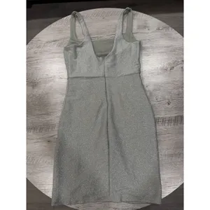 Mi Ami Silver Metallic Shimmer Ruched Cocktail Dress Medium NWT Party Mini thumbnail 10
