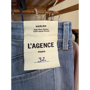 L'AGENCE Harlem‎ Frayed Skinny Jeans Tahoe Blue Size 32 2655BEK thumbnail 12