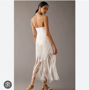 Delfi Collective Fringe Dress White thumbnail 2