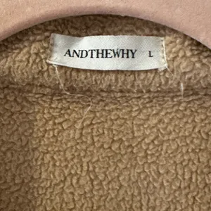 women's oversized jacket in a faux shearling and smooth fabric mix size L‎ thumbnail 4