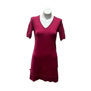 Lulus Women's XS Pink Half-Sleeve Sweater Dress V-Neck Knit thumbnail 3