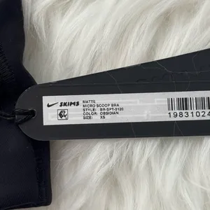 Nike Skims Matte Micro Scoop Sports Bra Obsidian Size XS thumbnail 8
