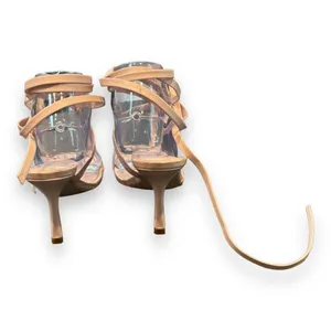 MARC FISHER‎ Womens Beige Dominic Square Toe Stiletto Leather Thong Sandals 6M thumbnail 3