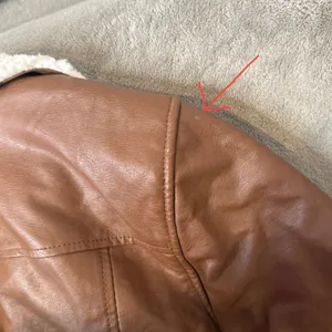 Torrid Sherpa Lined Moto Jacket Size 1X Brown Faux Leather Biker Fall Outerwear thumbnail 8