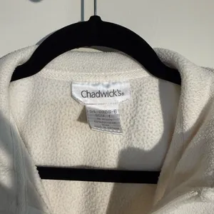 Chadwicks White Ivory Sherpa Fleece Zip-up Vest - Size Large thumbnail 2