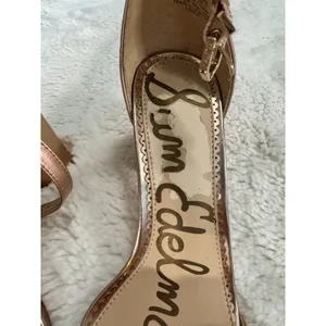 Sam Edelman Odila Rose Gold Scalloped Block Heel Sandals 6.5 Wedding thumbnail 6