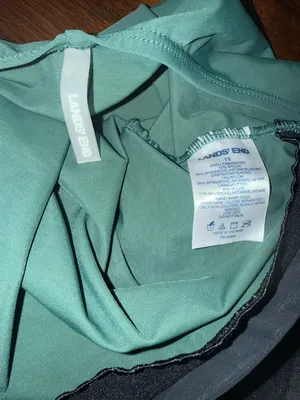 Lands' End Green Slimming Full Coverage One Piece Swimsuit Size 12 thumbnail 5