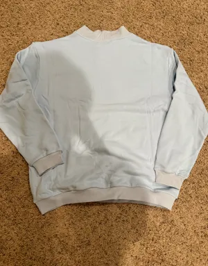 Parke Varsity mockneck sweatshirt birthday blue and pink L/XL thumbnail 5