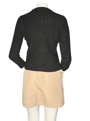 TODD SNYDER Black Lambswool Sweater Fits Size XS Flawed Read Description thumbnail 2