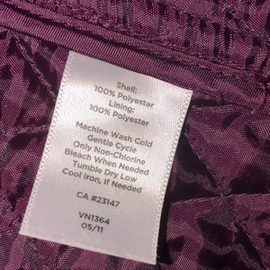 Talbots size small purple quilted zippered vest thumbnail 4