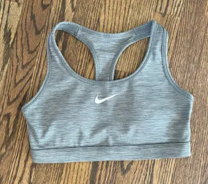 Small light grey Nike sports bra thumbnail 1