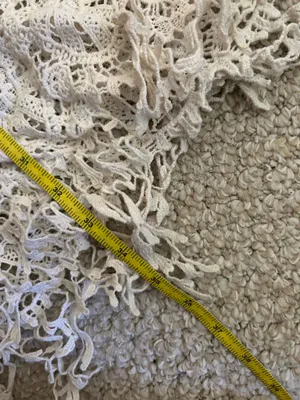 Cream colored lace sheer cardigan Size L thumbnail 10