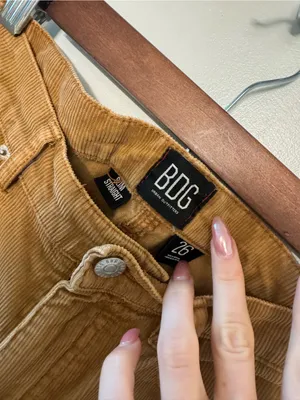 BDG Urban Outfitters Corduroy Slim Straight - Brown/Camel thumbnail 5