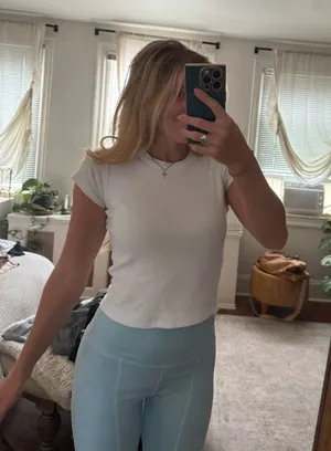 Brandy Melville White T-Shirt thumbnail 1