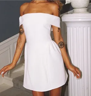 NWT Princess Polly Main Character Strapless Mini Dress White thumbnail 1