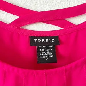 Torrid Hot Pink Sleeveless Swing Blouse thumbnail 2
