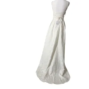 Lulus White Cowl Neck Backless Bridal Maxi Dress XS Wedding thumbnail 4