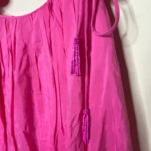 NWT Farm Rio Sleeveless Floral Straps Midi Dress in Pink sz L thumbnail 8