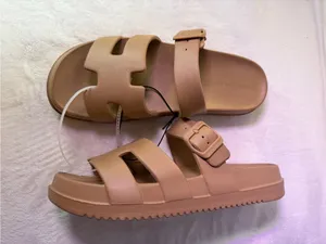 Madden Girl Women's Tan Slide Sandals thumbnail 4