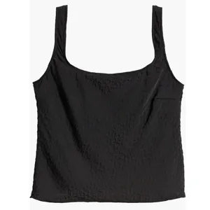 ASTR the Label Women's‎ Janesa Textured Satin Top, Black, Size Medium, NWT thumbnail 5