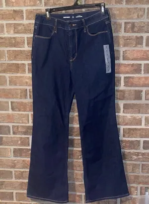 Old Navy Blue Flare Leg Jeans with Classic Style NWT thumbnail 1