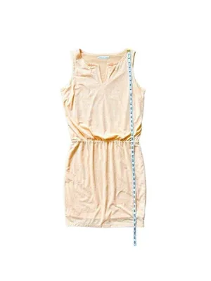 Athleta Vida Tiger Lily Linen Blend Orange Sleeveless Sporty Dress Medium thumbnail 10