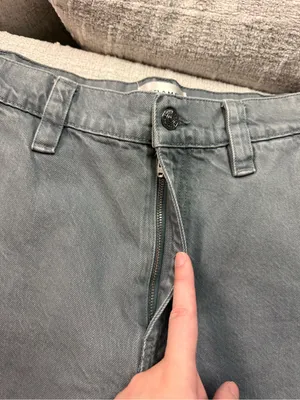 Frame Denim The Cuffed Utility Trouser in Slate Gray Women’s Size 28 Cotton Pant thumbnail 8