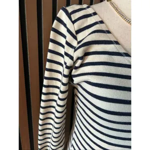 Abercrombie and Fitch striped black-and-white long sleeve dress size small thumbnail 2