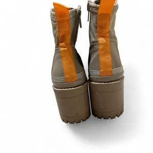 Steve Madden Womens Contender Ankle Round Orange and Khaki Heeled Boots W8.5 thumbnail 6