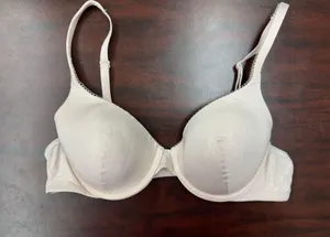 Victoria’s Secret Body By Victoria Lined Perfect Coverage Nude Sparkle Bra 34B thumbnail 1