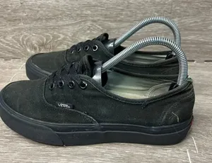 Vans Authentic Unisex Black Canvas Lo Pro‎ Skate Shoes Men's 6 / Women's 7.5 thumbnail 1