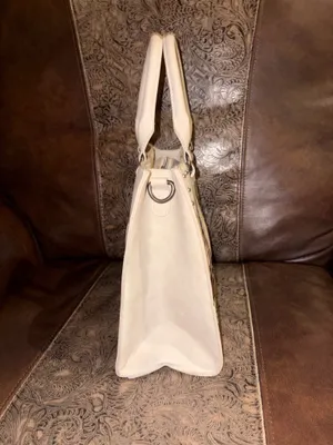 Cream and Brown Wranglers Handbag thumbnail 2