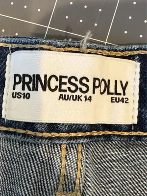 NWT Princess Polly Low Rise Denim Mini Shorts Jean Shorts M 10 thumbnail 8