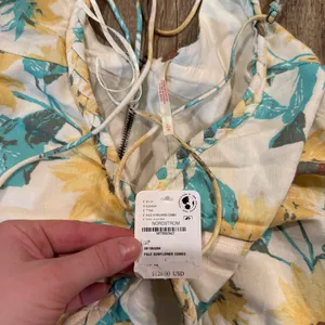 NWT Free People Altura Printed Mini Dress Sunflower Large thumbnail 4