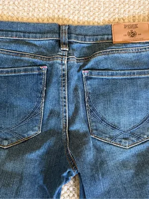 PINK Victoria's Secret Classic Blue Skinny Jeans thumbnail 7