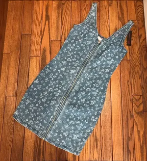 No Boundaries Blue Floral Mini Dress thumbnail 1