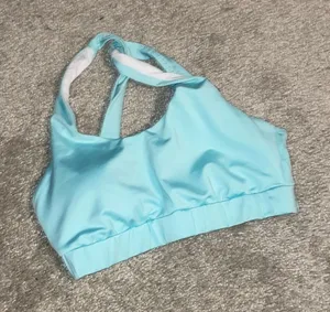 - Shein workout bra in ice aqua blue size medium swim bra/ work out m thumbnail 1