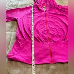 Lucy Hoodie Size Large Hot Pink Athletic Cropped Casual thumbnail 5