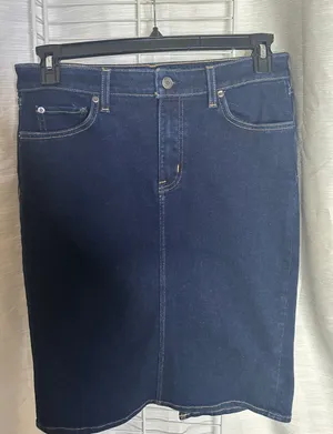 Ralph Lauren Dark Blue Denim Pencil Skirt thumbnail 1